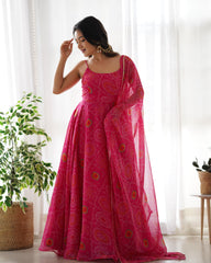 Launched This Chic Yet Classy Bhandhej Anarkali Suit With Trendy Back Neck