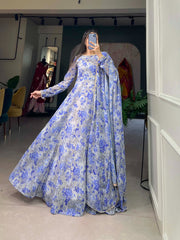 Gracey Over Flaired Bluebell Heavy Georgette Anarkali Gown