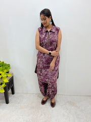 Prince Cut Sleeveless Kurti with Modern Print