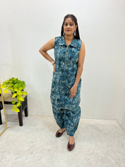 Prince Cut Sleeveless Kurti with Modern Print