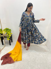 Megh Navy Blue Alia Cut Anarkali Gown