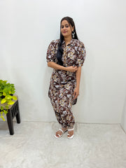 Prince Balloon Sleeve Kurti with Modern Print