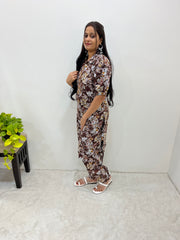 Prince Balloon Sleeve Kurti with Modern Print