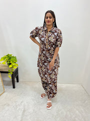 Prince Balloon Sleeve Kurti with Modern Print