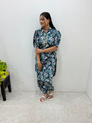 Prince Balloon Sleeve Kurti with Modern Print