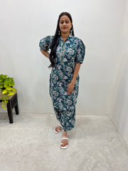 Prince Balloon Sleeve Kurti with Modern Print