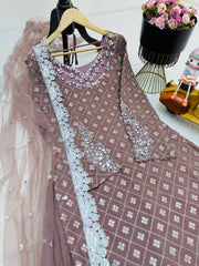 Ashura Sequence Mirror Worked Kurti Set