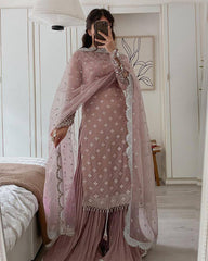 Ashura Sequence Mirror Worked Kurti Set