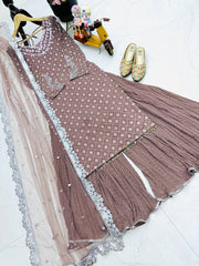 Ashura Sequence Mirror Worked Kurti Set