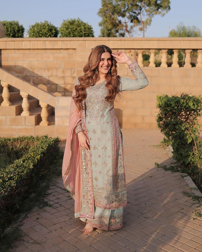 Designer Party Sharara Suit and Dupatta Set