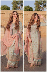 Designer Party Sharara Suit and Dupatta Set