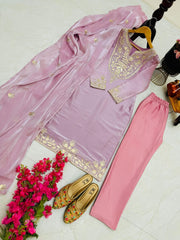 Pakistani Kurti Pant and Dupatta Set