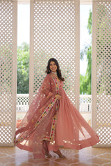 Premium Read To Wear Alia Cut Gown With Dupatta Set