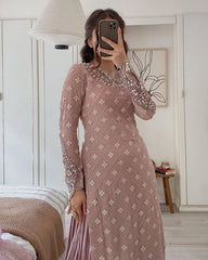 Ashura Sequence Mirror Worked Kurti Set